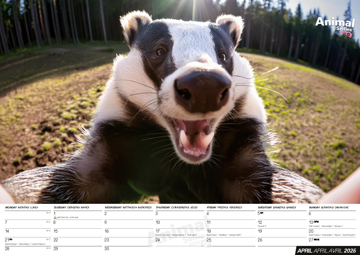 Dieren Selfies Kalender 2025 Kopen? Eenvoudig en snel online besteld