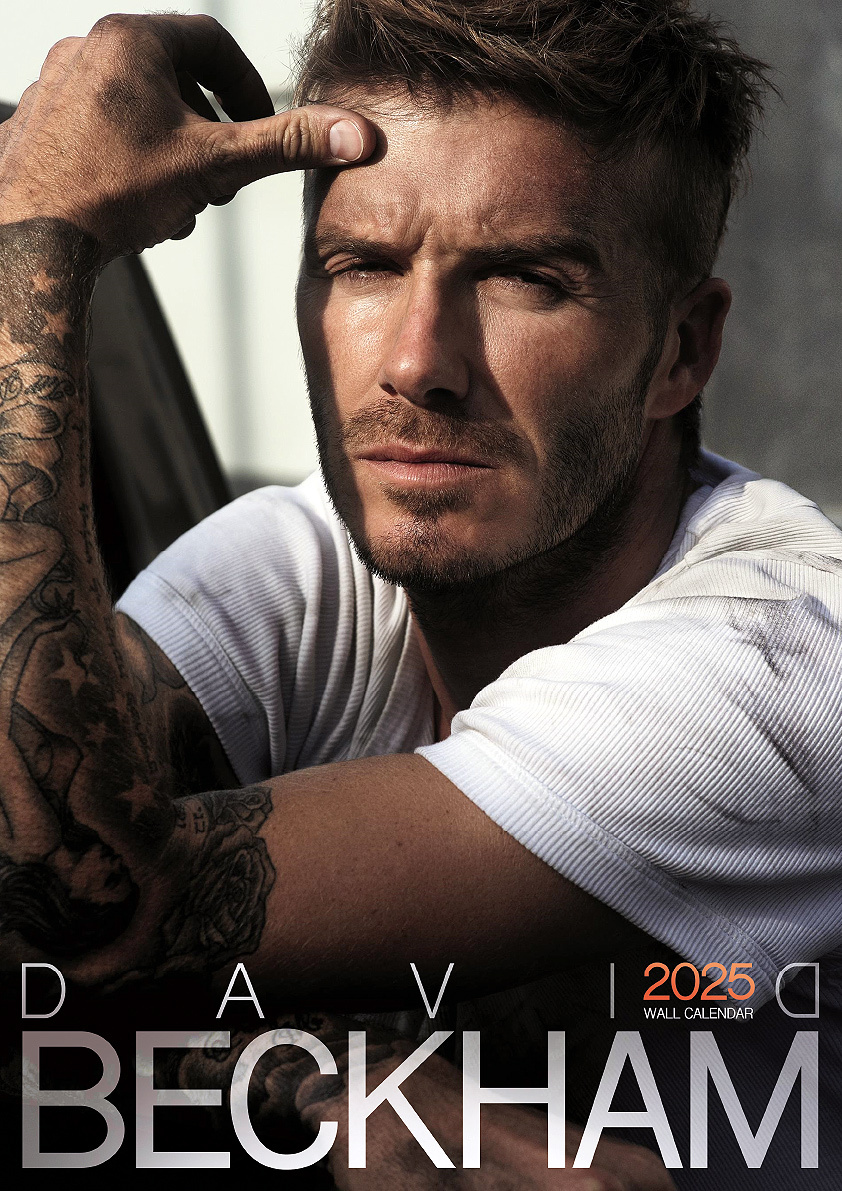 David Beckham Kalender 2025 A3 Kopen? Bestel eenvoudig online Kalenderwinkel.nl