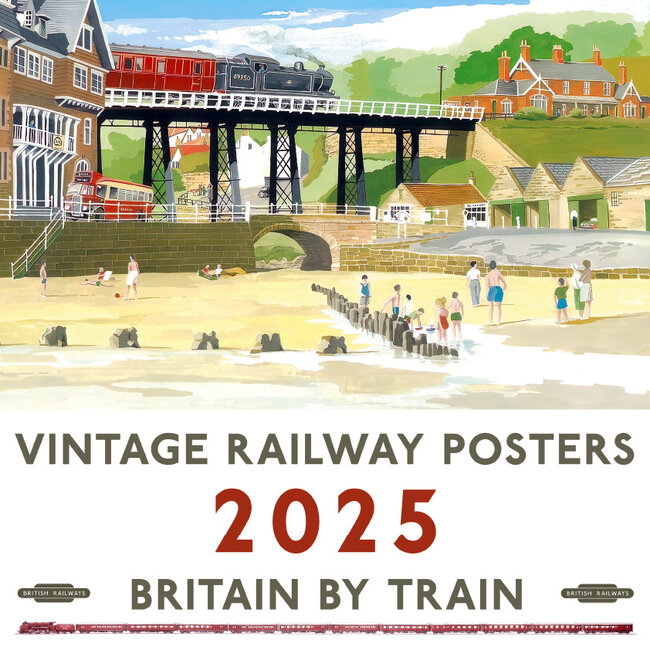 Vintage Railway Posters Calendar 2025