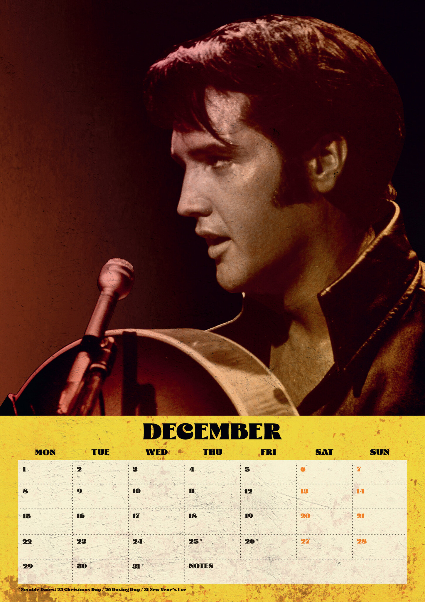 Comprar Calendario Elvis Presley 2025 simplemente pedir en línea Kalenderwinkel.nl