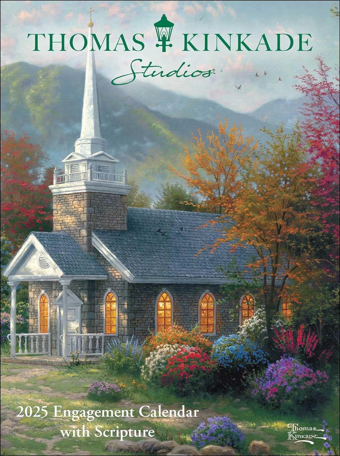 Thomas Kinkade: Engagement Calendar with Scripture 2025