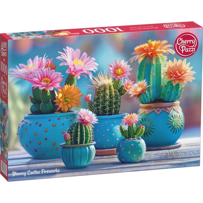 Bloomy Cactus Feuerwerk Puzzle 1000 Teile