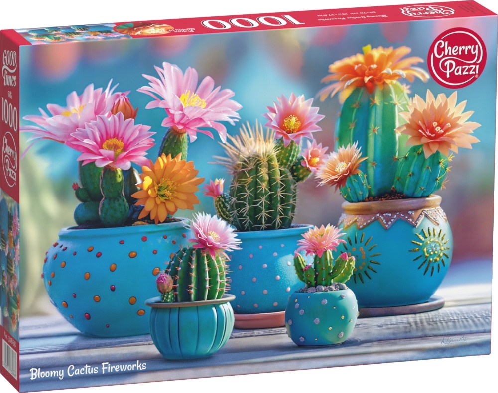 Bloomy Cactus Fireworks Puzzel 1000 Stukjes
