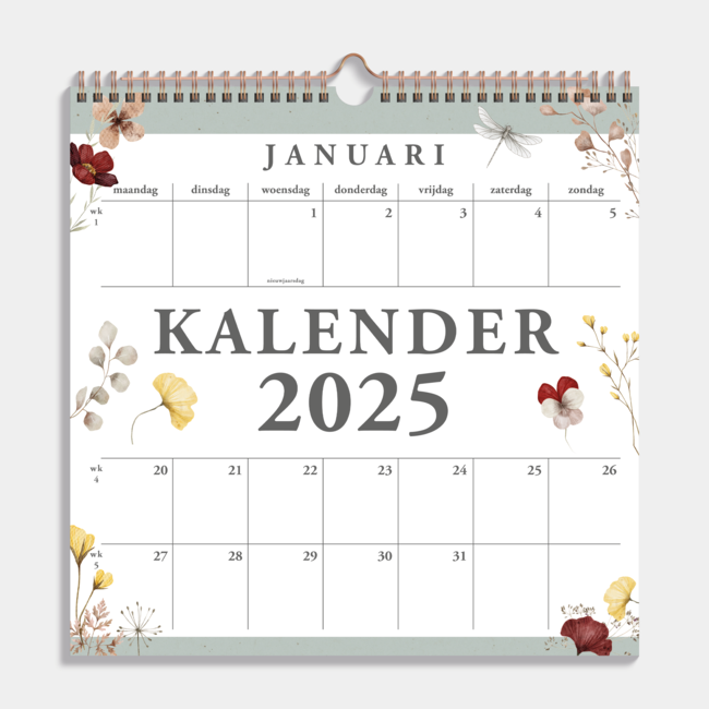 Calendario Floral 2025