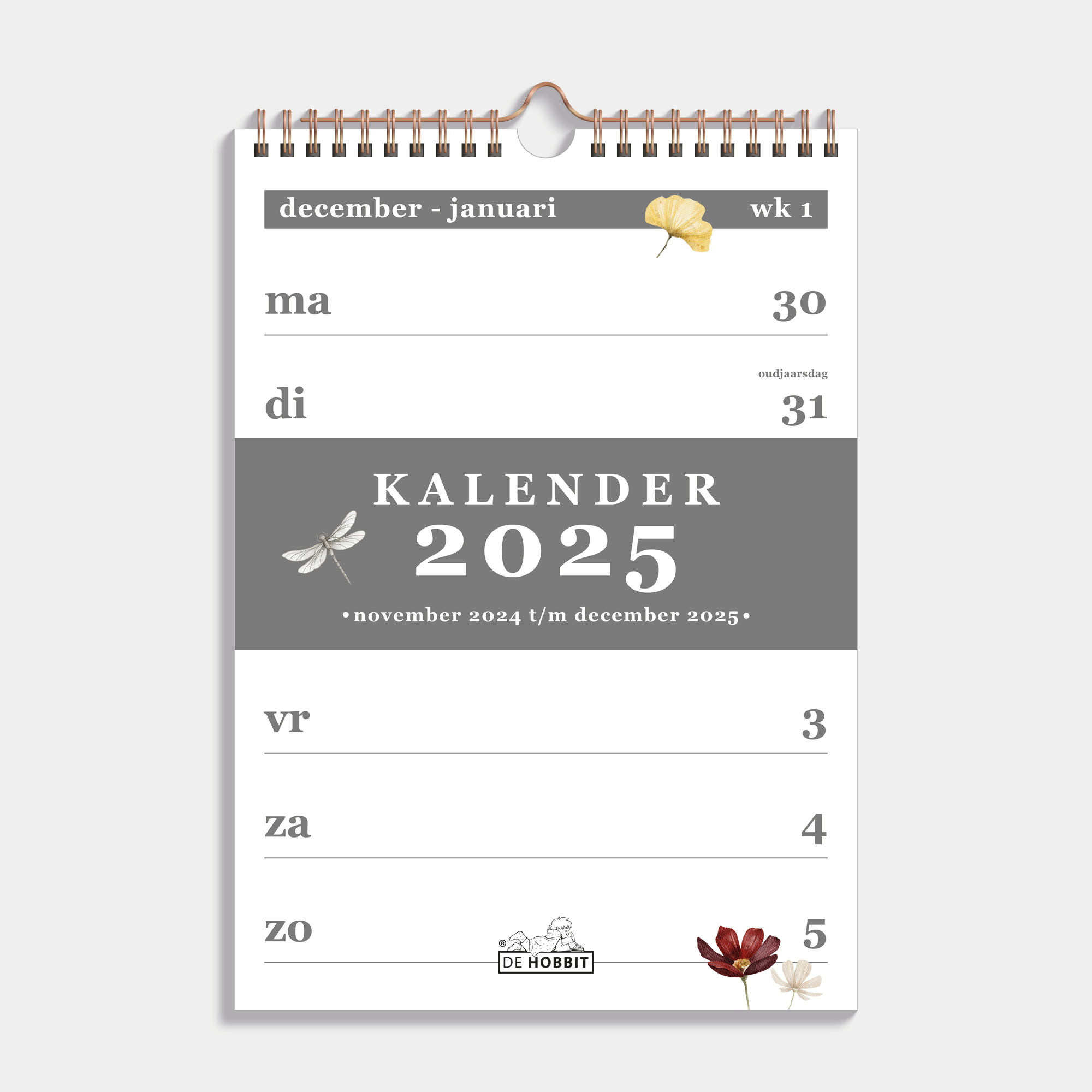 Buy A4 Spiral Calendar 2025 Watercolour Flower? Order easy and fast