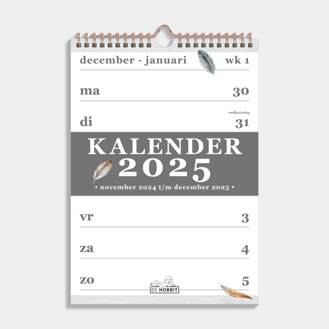 A4 Spiraalkalender 2025 Veren