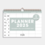 A4 Spiraal Familieplanner 2025 Mint