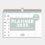 De Hobbit A4 Spiraal Familieplanner 2025 Mint