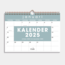 A4 Maandkalender 2025 Mint