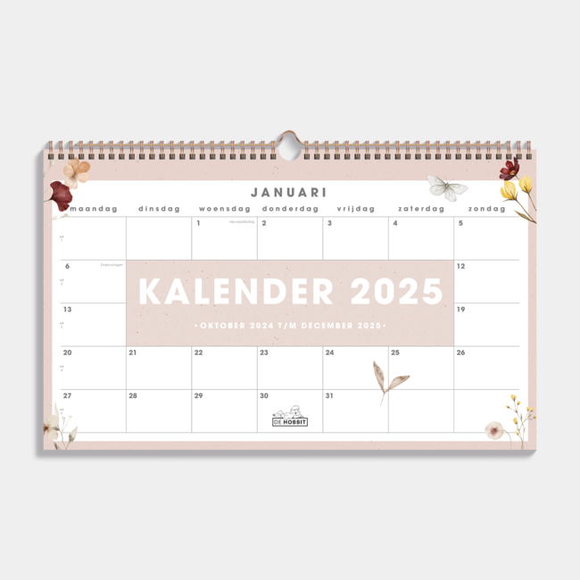 A3 Monatskalender 2025 Aquarell