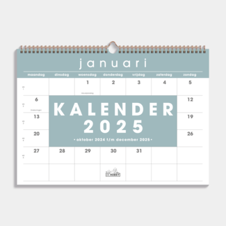 De Hobbit Calendrier mensuel 2025 Grand