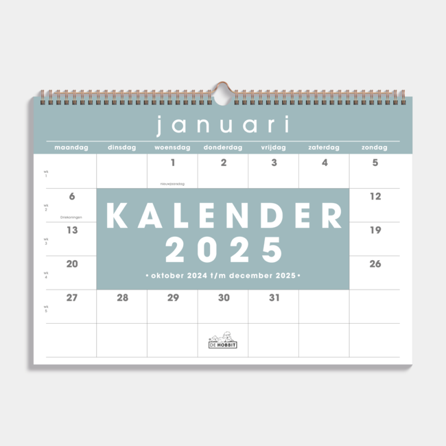 Maandkalender 2025 Groot