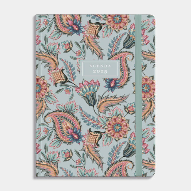 Soft Pocket Agenda 2025 Paisley