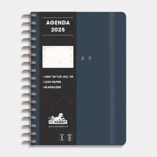 De Hobbit Luxus A5 Agenda 2025 Blau