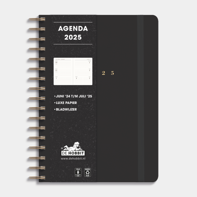 Agenda de lujo A5 2025 Gris