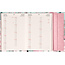 Magnetischer Wochenkalender Pink Flower 2025