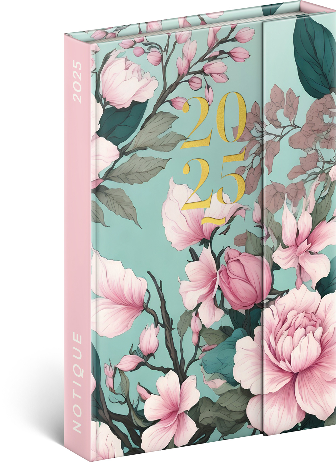 Magnetische weekagenda Roze Bloem 2025