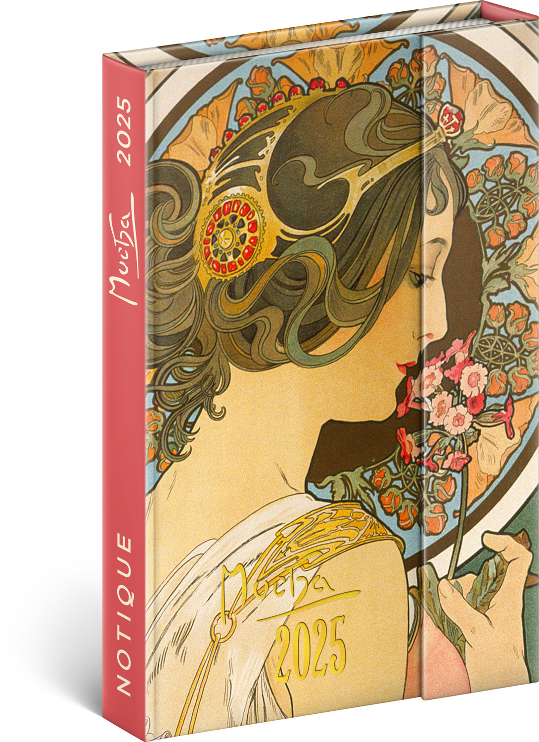 Magnetische weekagenda Alphonse Mucha 2025