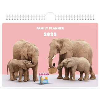 Lannoo Funny Animals Familieplanner 2025