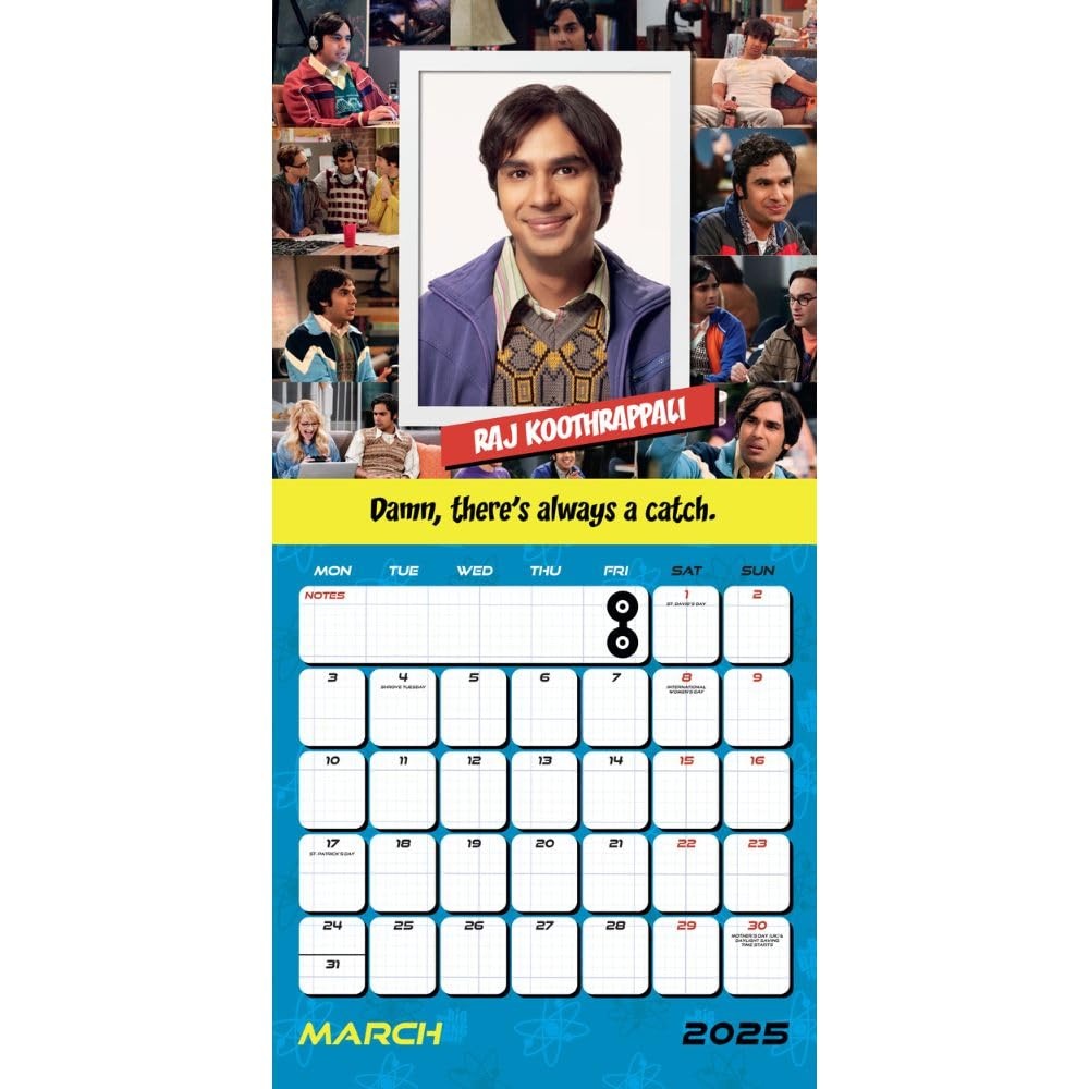 Big Bang Theory Calendar 2025 