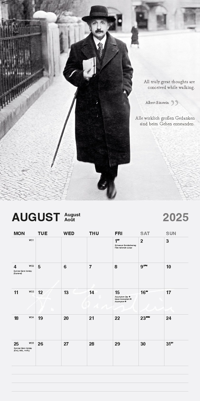 Acheter Le Calendrier Einstein 2025 Rapide Et Facile En Ligne Calendrier Einstein 2025
