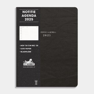 De Hobbit A5 Agenda Flex Note Negro 2025