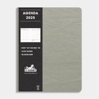 De Hobbit A5 Agenda Flex Grijs 2025