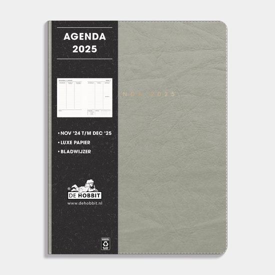 Hobbit-Agenda-A5-Flex-Grijs-2025