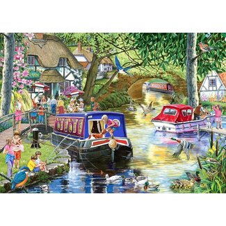 The House of Puzzles Summer on the River Puzzle 1000 Pieces