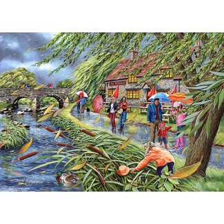 The House of Puzzles Wind at the Willows Puzzle 1000 Pieces