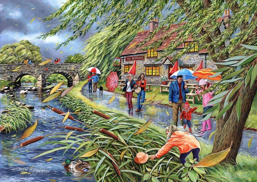 Wind at the Willows Puzzel 1000 Stukjes