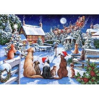 The House of Puzzles No 19 Santa Paws Puzzle 500 Pieces