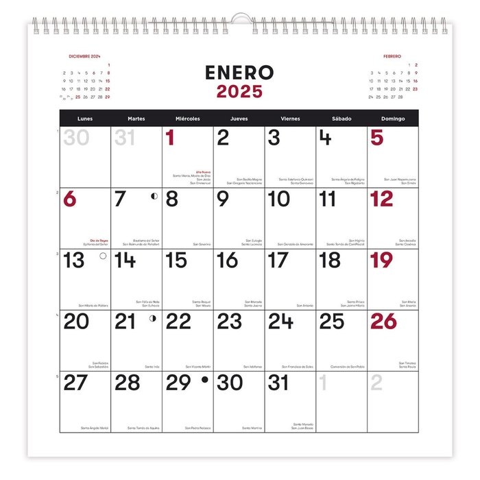 Maandkalender 2025