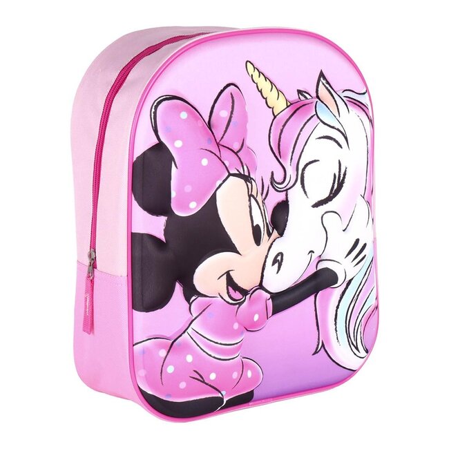 Minnie Mouse 3D Schulrucksack - An Trolley Anpassbar, 27x10x33cm