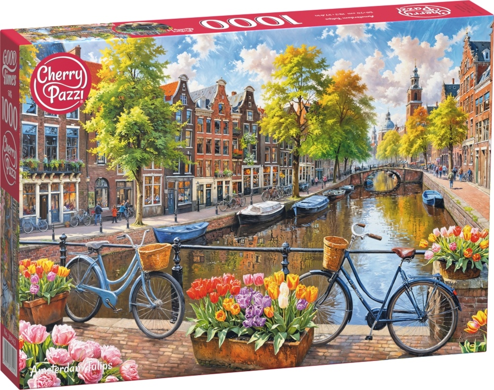 Amsterdam Tulips Puzzel 1000 Stukjes