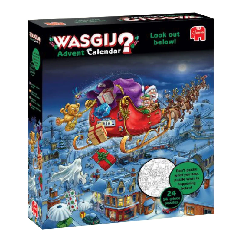 Wasgij - Kerstmis Advent Kalender - Pas op beneden! - 24x54 stukjes puzzel - Legpuzzel