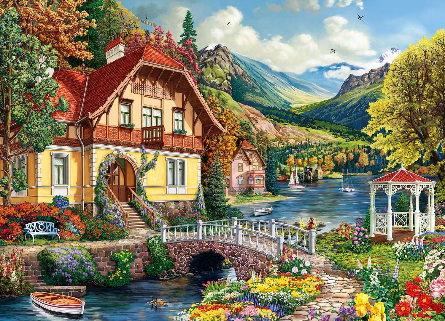 House by the Pond Puzzel 1000 Stukjes