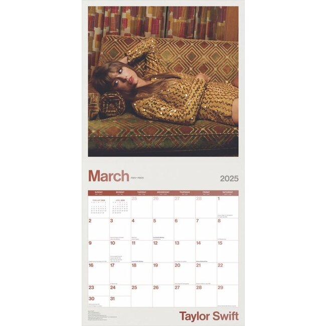 Buying Taylor Swift Calendar 2025 Order easily online Kalenderwinkel.nl