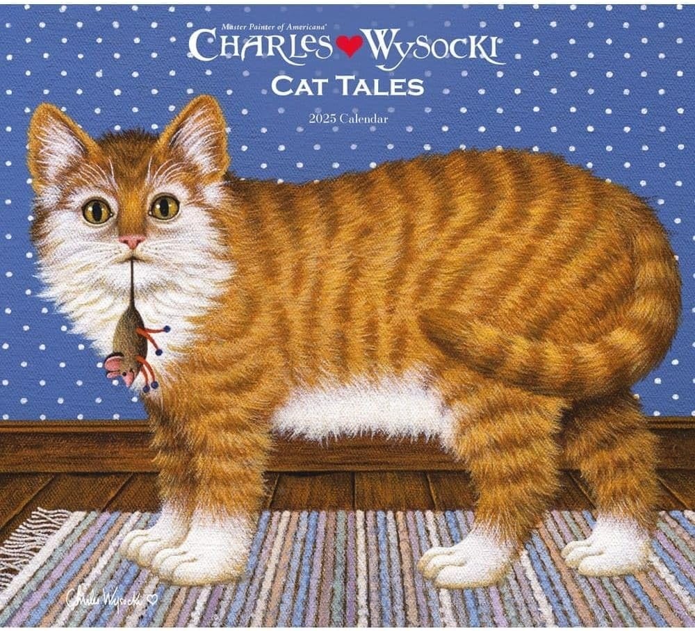 Charles Wysocki Cat Tales Kalender 2025