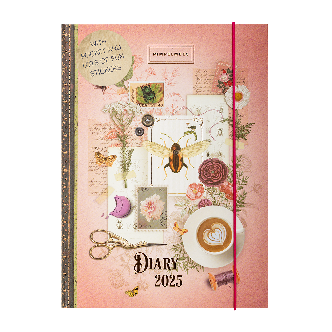 Pimpelmees A5 Agenda 2025 Wonderland Beetlebee Peach Kopen