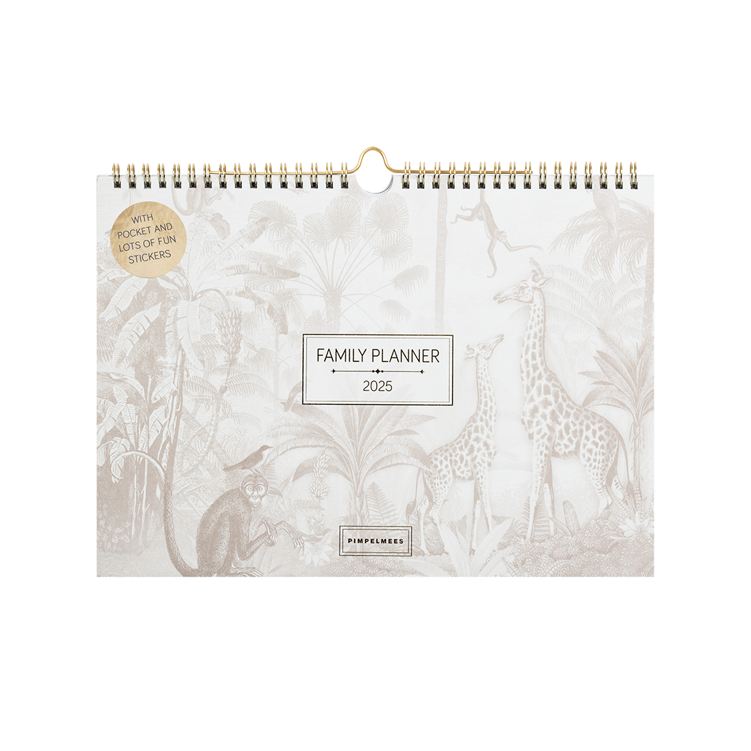 Pimpelmees family planner 2025 Mono Warm nude
