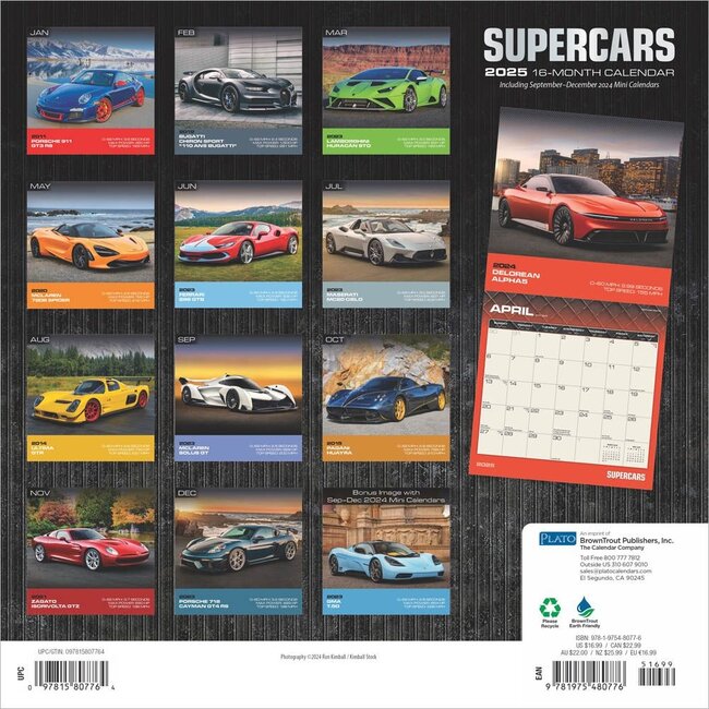 Supercars Kalender 2025 Kopen? Bestel eenvoudig en snel online