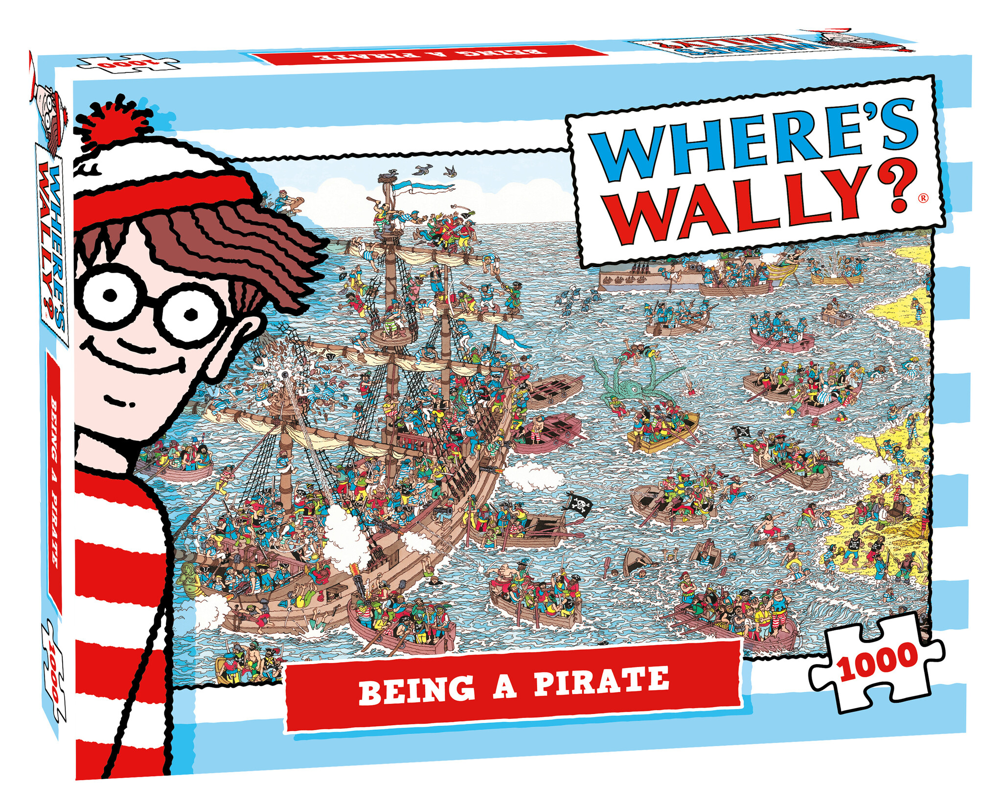 Puzzel Where's Wally Being A Pirate 1000 stukjes