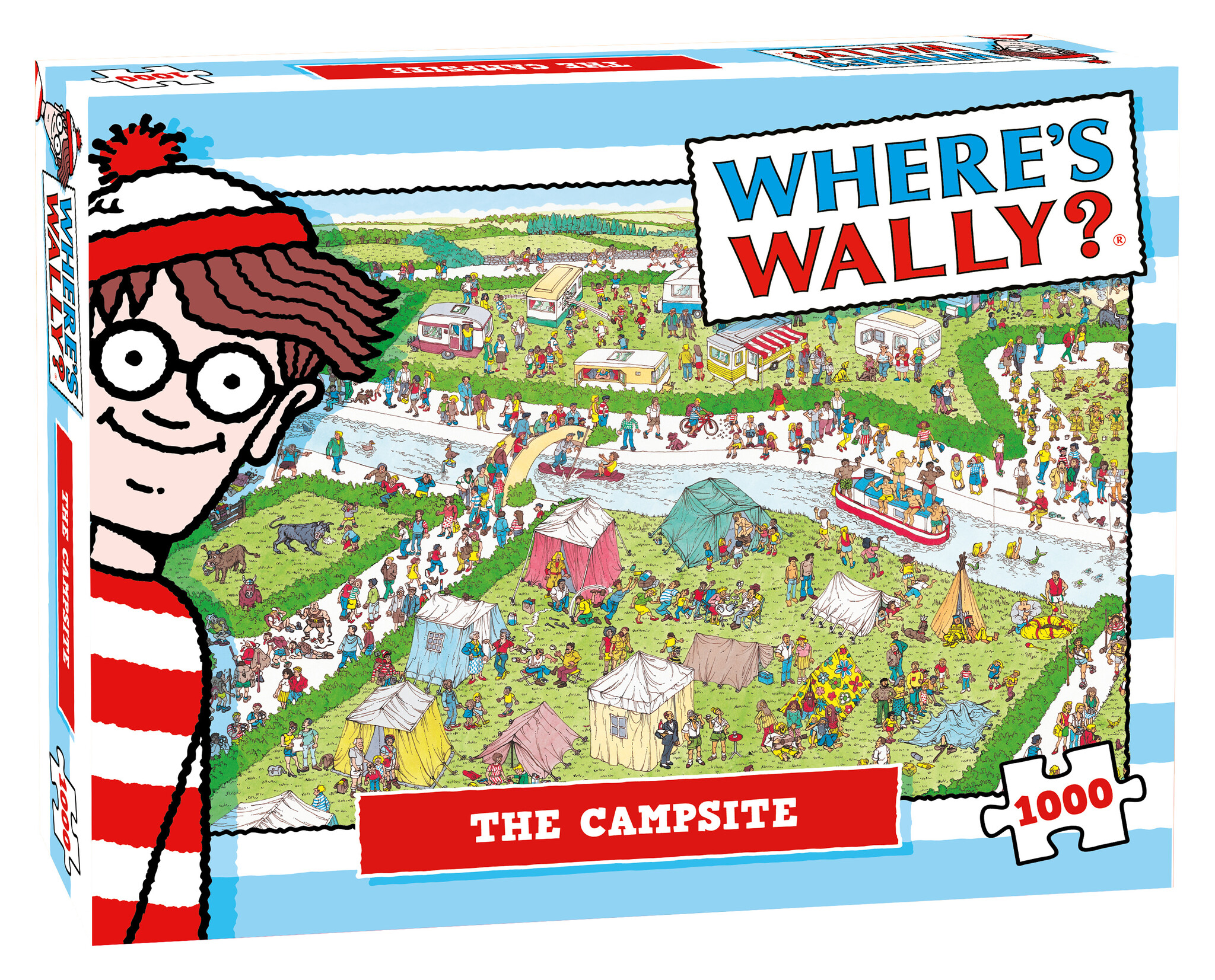 Puzzel Where's Wally Campsite 1000 stukjes