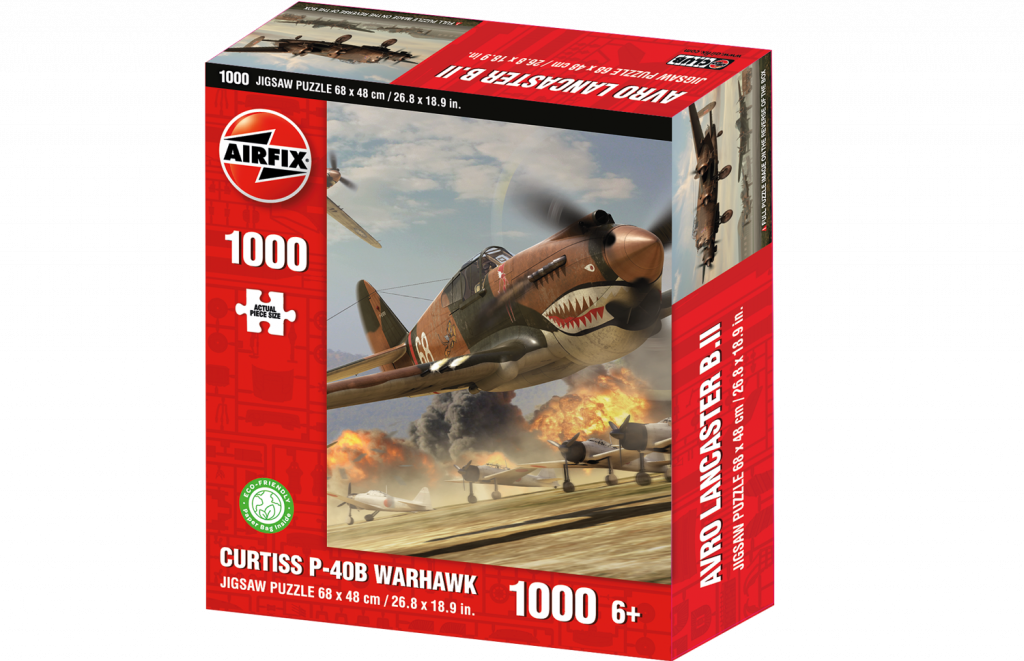 Curtiss P-40B Warhawk Puzzel 1000 Stukjes