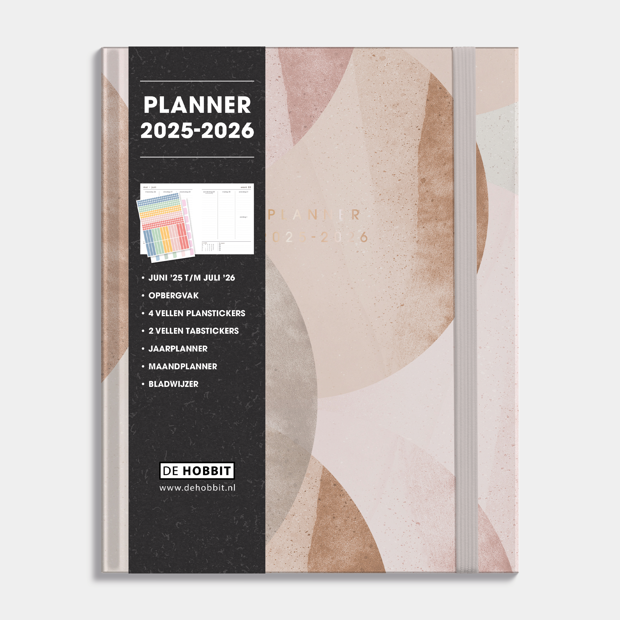 A5 Planner 2025 2026 Abstract Buy? Quick and easy Kalenderwinkel.nl