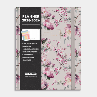 De Hobbit Planificateur A5+ 2025 - 2026 Cherry Blossom