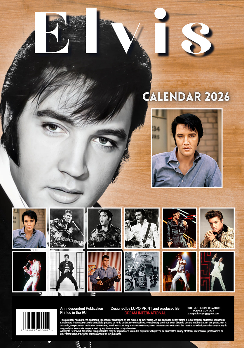 Acquistare il Calendario Elvis Presley 2026 semplicemente ordinare