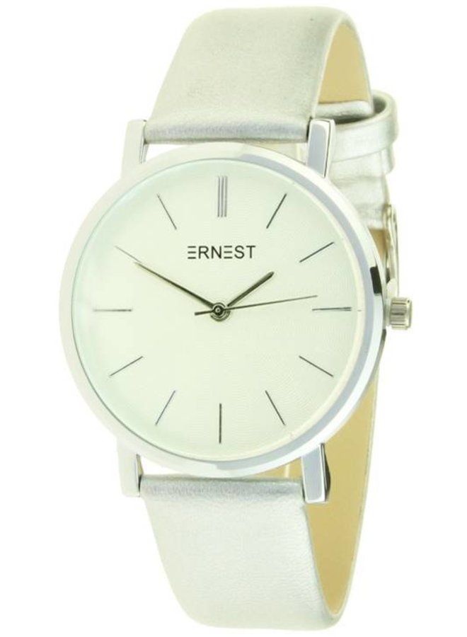 Ernest Horloge Minimalist Metalic Silver