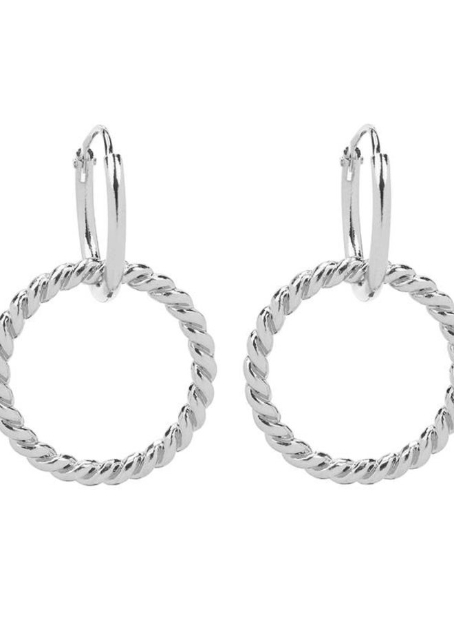 Oorbellen Twisted Hoops